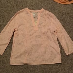 Bass America pink blouse